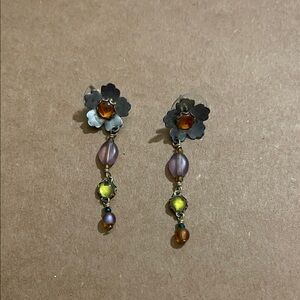 Holly Yashi Vintage Earrings, Floral Drop Post Earrings, gorgeous!